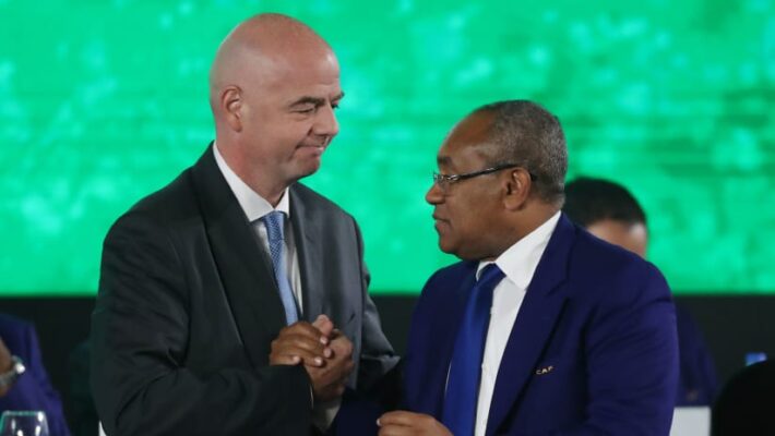 Gianni infantino et Ahmad Ahmad