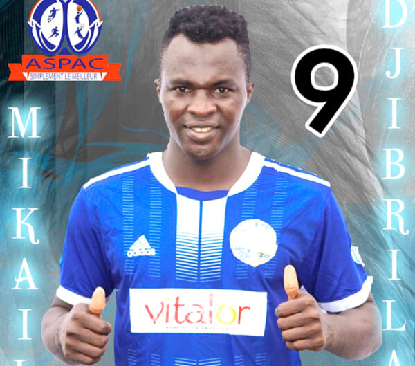 Djibrila Mikaïlou Ridwane sous les couleurs de l'ASPAC du Bénin