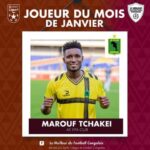 Tchakei Marouf Joueur du mois de janvier RDC