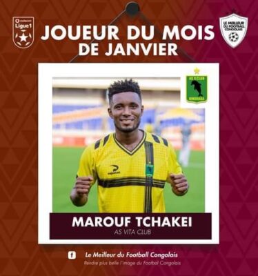 Tchakei Marouf Joueur du mois de janvier RDC
